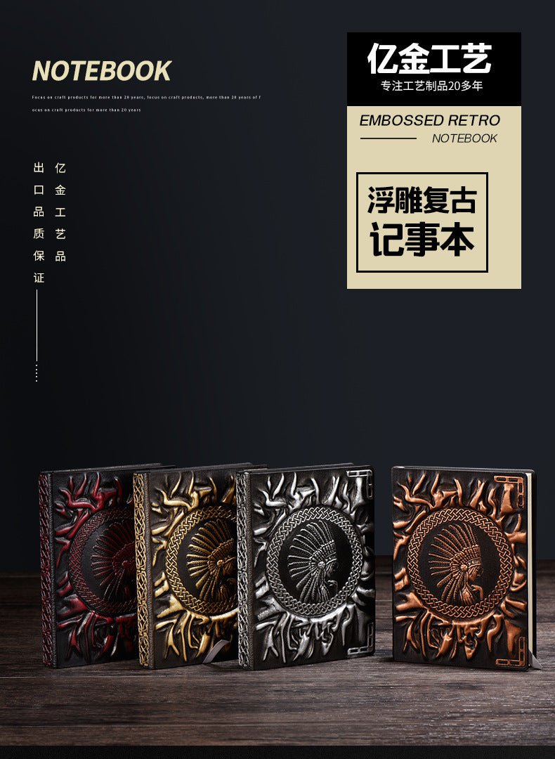 Wholesale Vintage Embossed Native American PU A5/A6 Notebook Handbooks